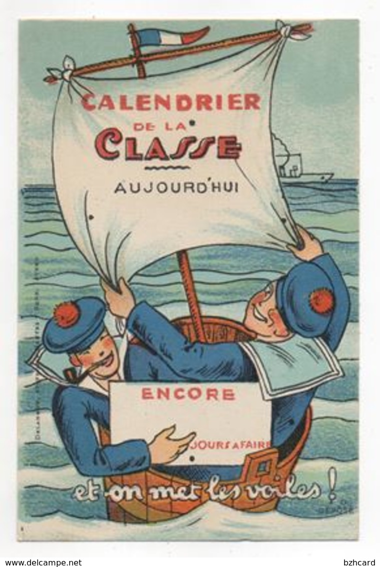 Calendrier De La Classe ...et On Met Les Voiles! Marine : Brest , Lorient , Toulon (prix Fixe- à Saisir!) - Brest