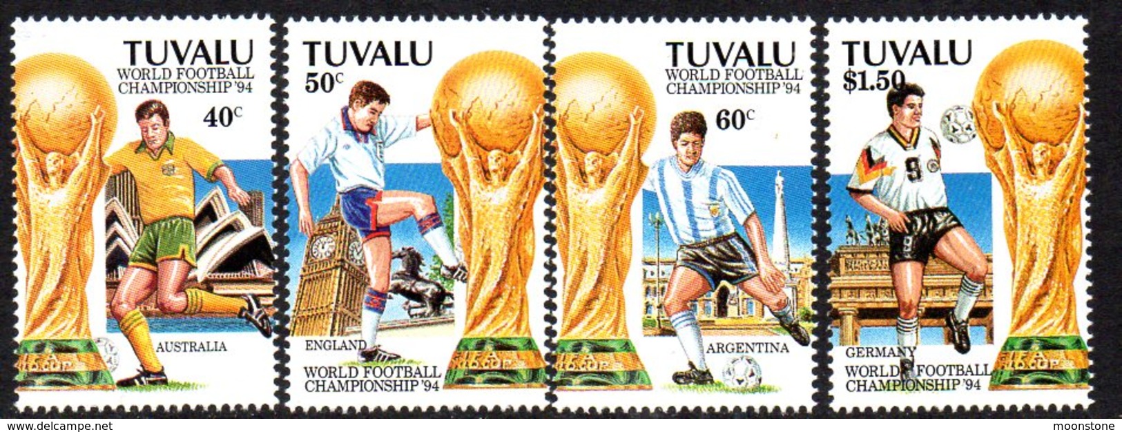 Tuvalu 1994 Football World Cup Set Of 4, MNH, SG 702/5 (BP2) - Tuvalu