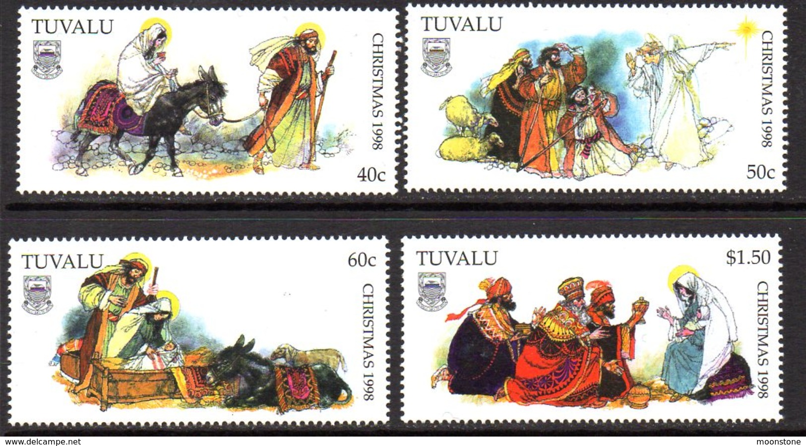 Tuvalu 1998 Christmas Set Of 4, MNH, SG 827/30 (BP2) - Tuvalu