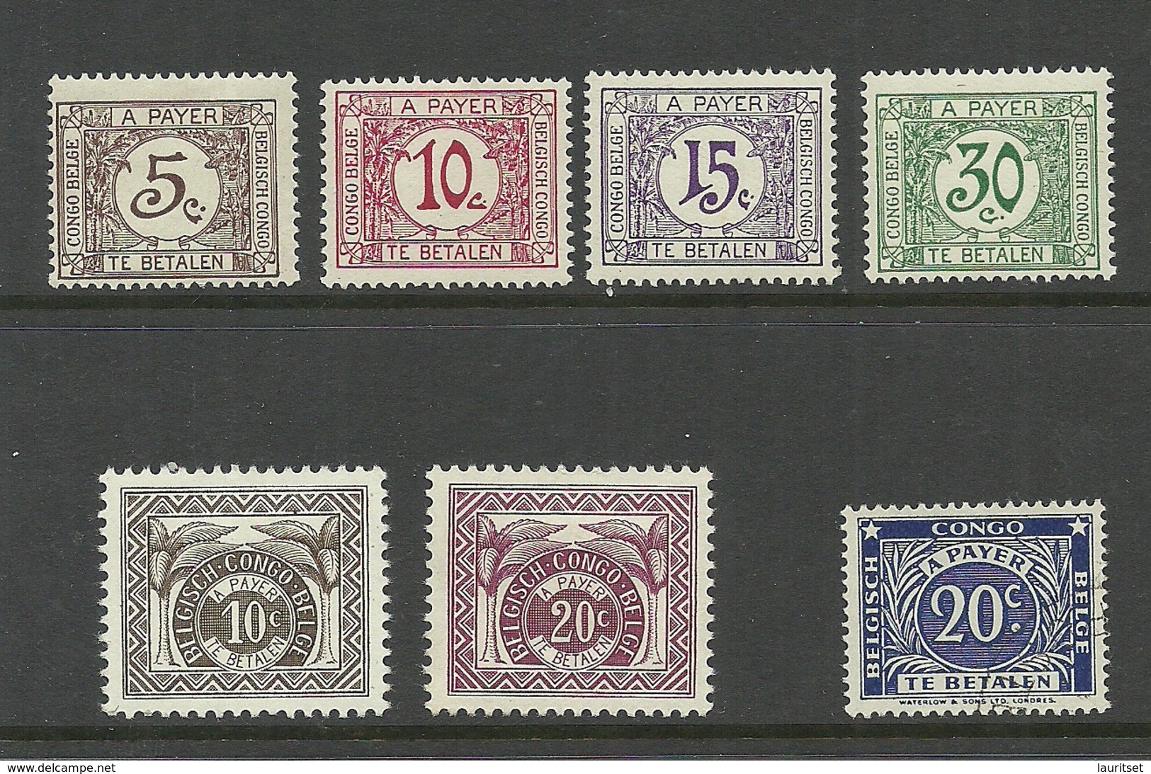 BELGIEN Belgium 1923-1957 Lot Portomarken Postage Due * - Neufs