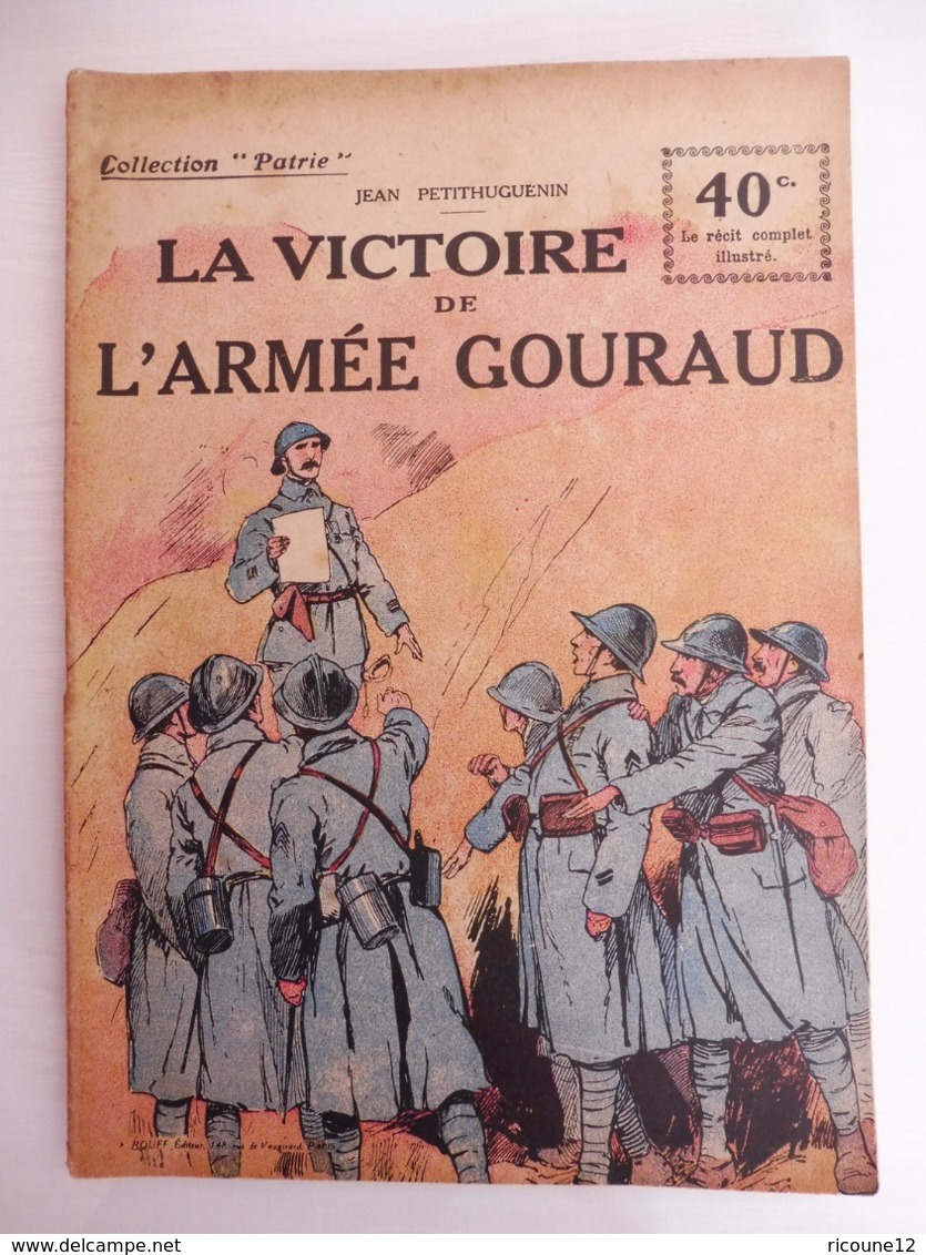 Collection Patrie - Nmr 121 - La Victoire De L'Armée Gouraud -Edition Rouff - 1914-18