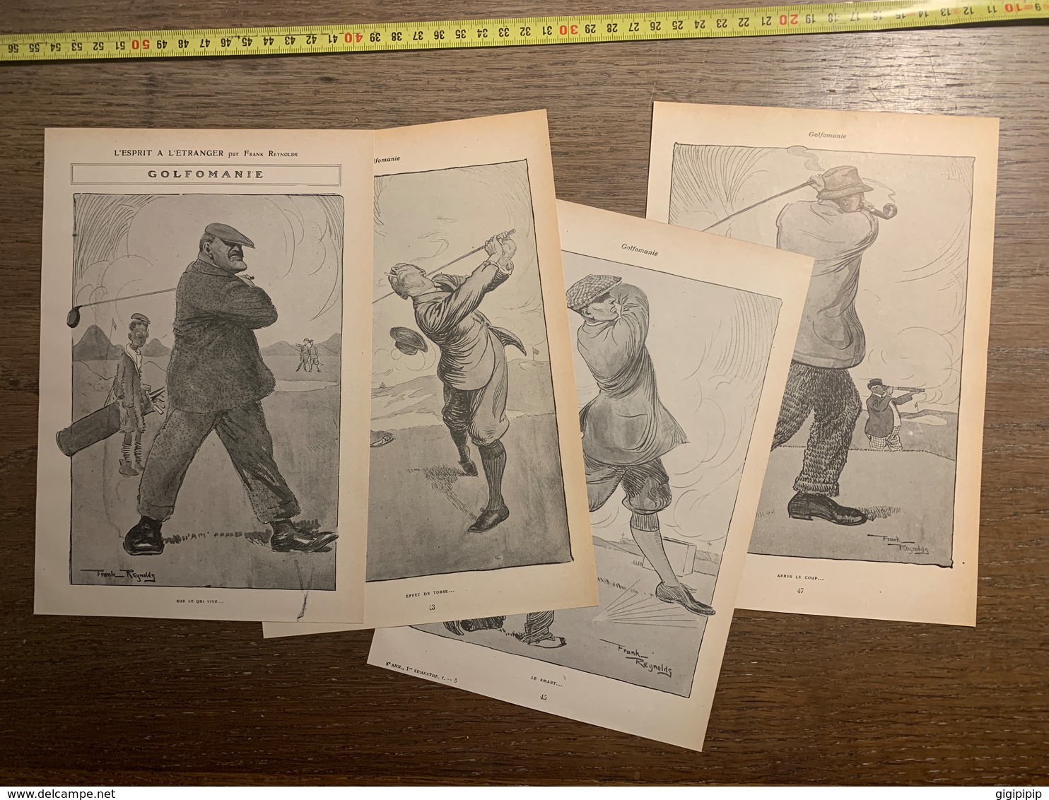 1913 JST GOLF LA GOLFOMANIE PAR FRANK REYNOLDS - Collections