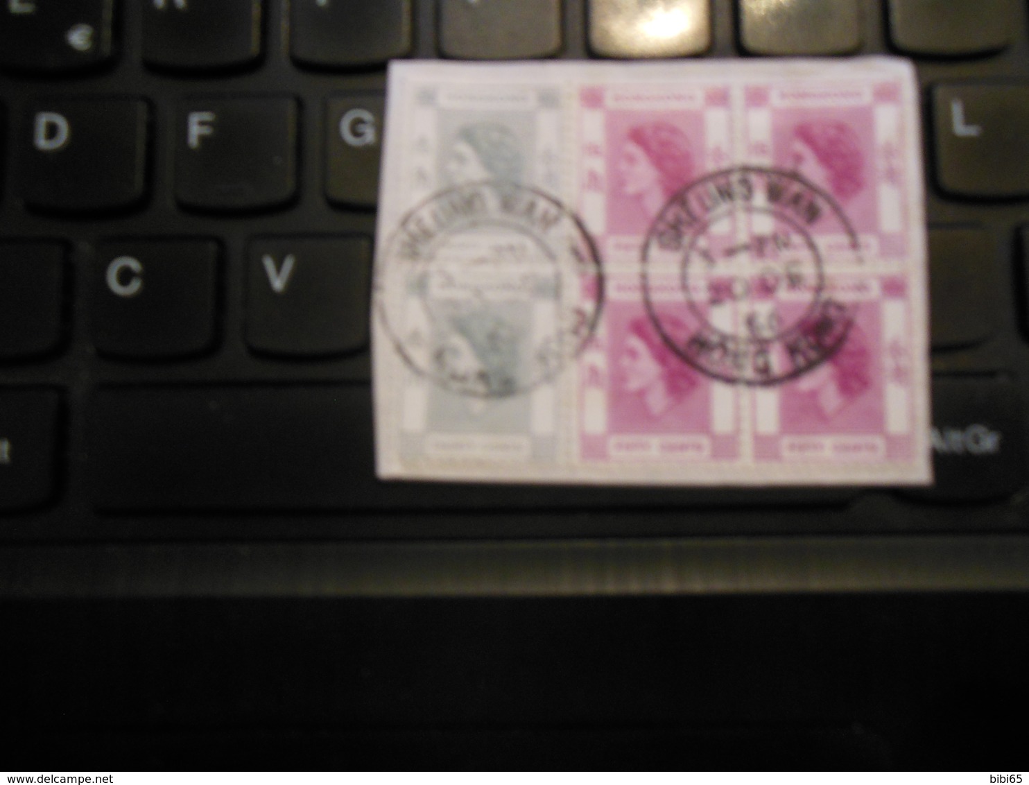 SHEUNG WAN 20 DEC 3-PM 56 FIFTY CENTS BLOCK OF FOUR PAIR OF THIRTY CENTS VERY NICE - Cartas & Documentos