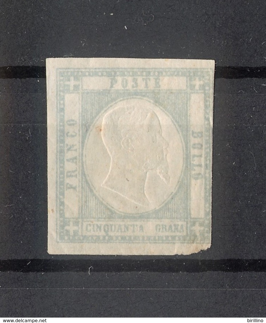 4496 - Province Napoletane - 50 Gr - Grigio Perla - Anno 1861 - Napoli