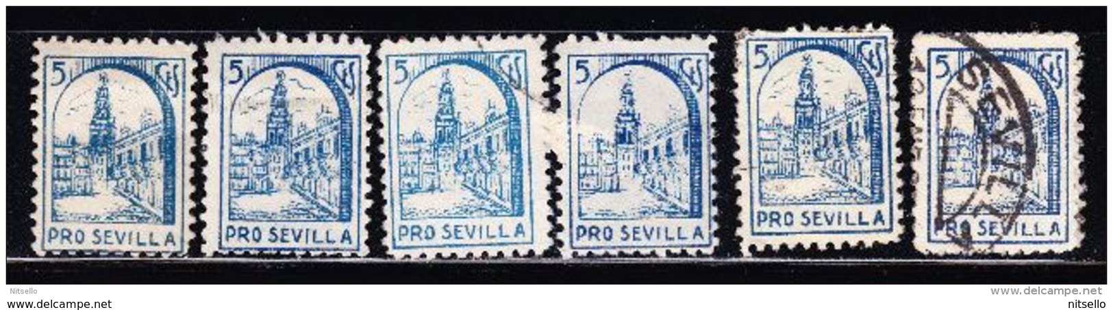 LOTE 2112A //(C050)  ESPAÑA GUERRA CIVIL - PRO SEVILLA Nº 3 FESOFI/SOFIMA - Emissioni Nazionaliste