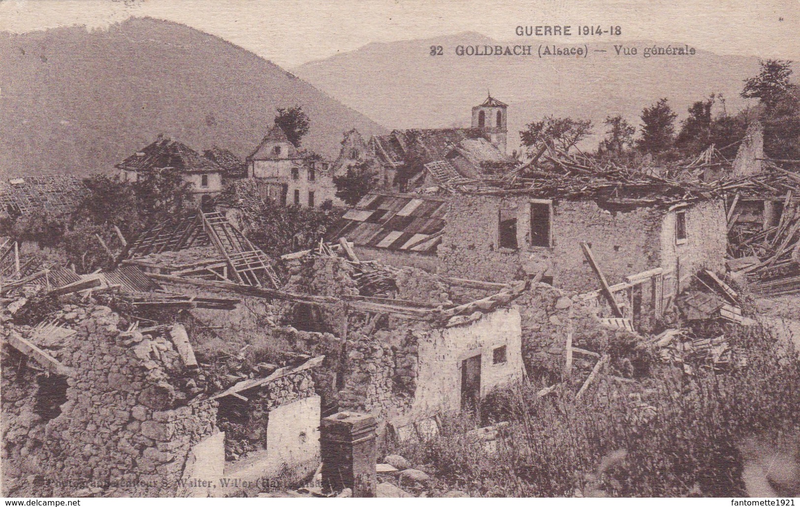 GOLDBACH VUE GENERALE /GUERRE 14/18 (dil440) - Weltkrieg 1914-18