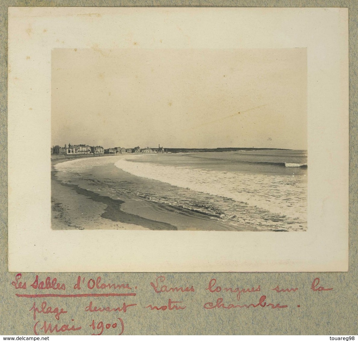 Les Sables D'Olonne (Vendée). Mai 1900. Lames Longues Sur La Plage Devant Notre Chambre. - Places