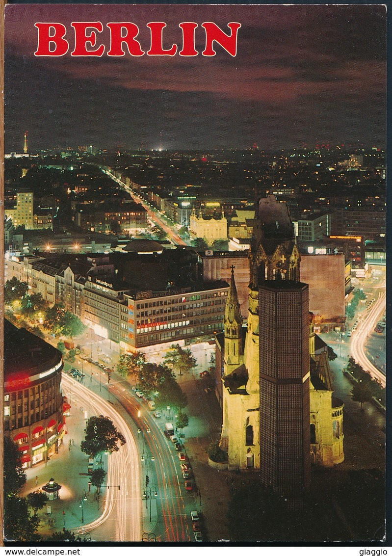 °°° 17400 - GERMANY - BERLIN BEI NACHT - 1994 With Stamps °°° - Kreuzberg