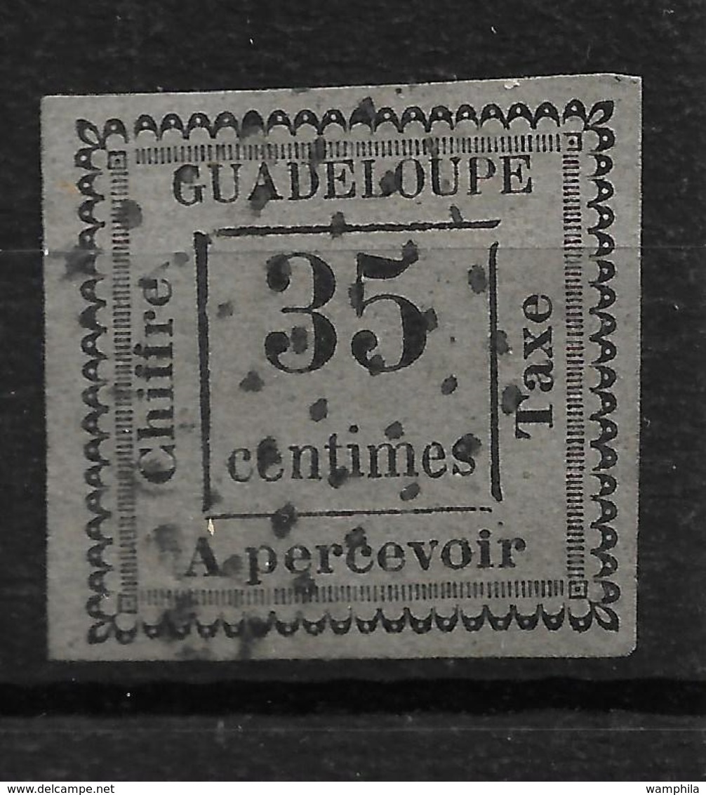 Guadeloupe Taxe N°11 Oblitéré Losange 49 Points - Used Stamps