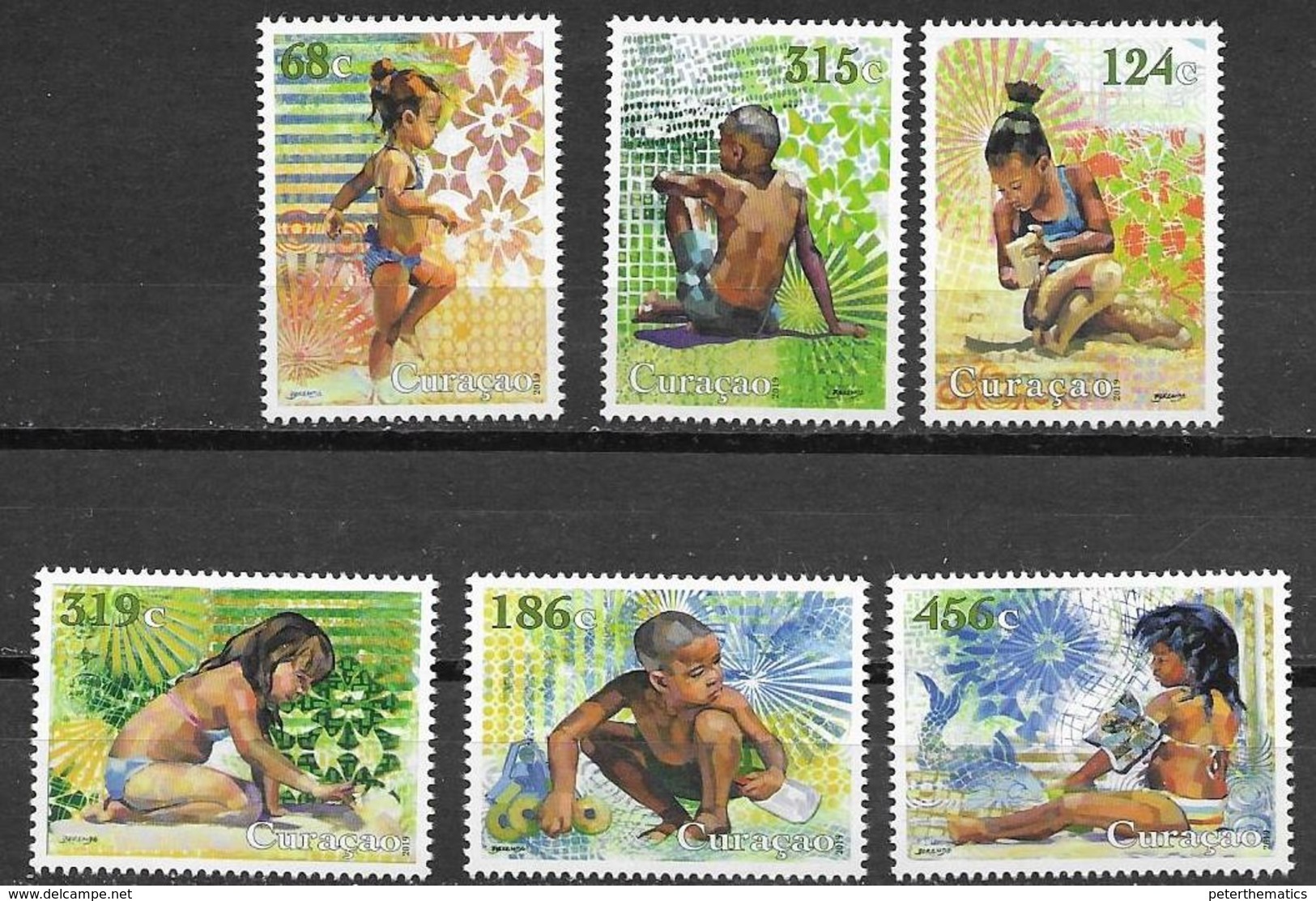 CURACAO, 2019, MNH, CHILDREN'S STAMPS, FISH, 6v - Otros & Sin Clasificación