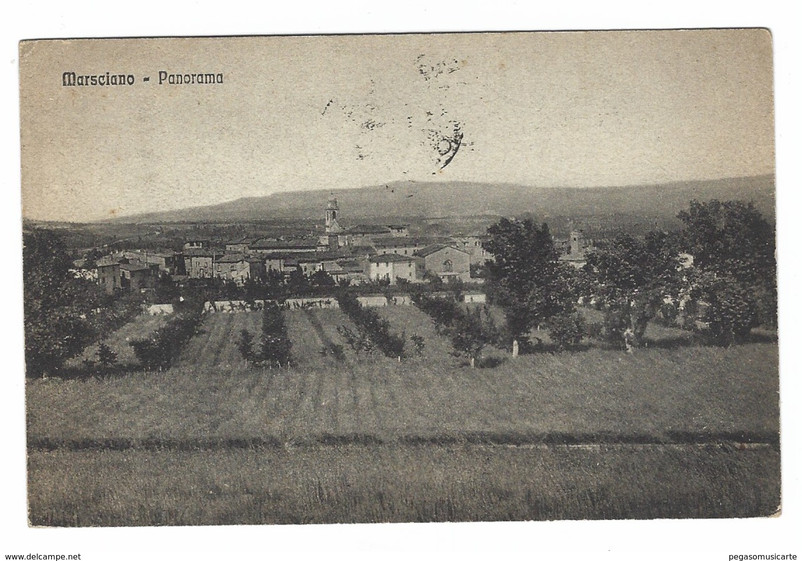 2551 - MARSCIANO PANORAMA PERUGIA 1924 - Altri & Non Classificati