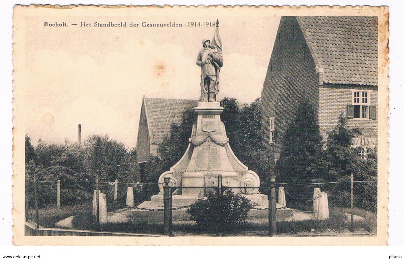 B-7567  BOCHOLT : Het Standbeeld Der Gesneuvelden ( 1914-1918 ) - Bocholt