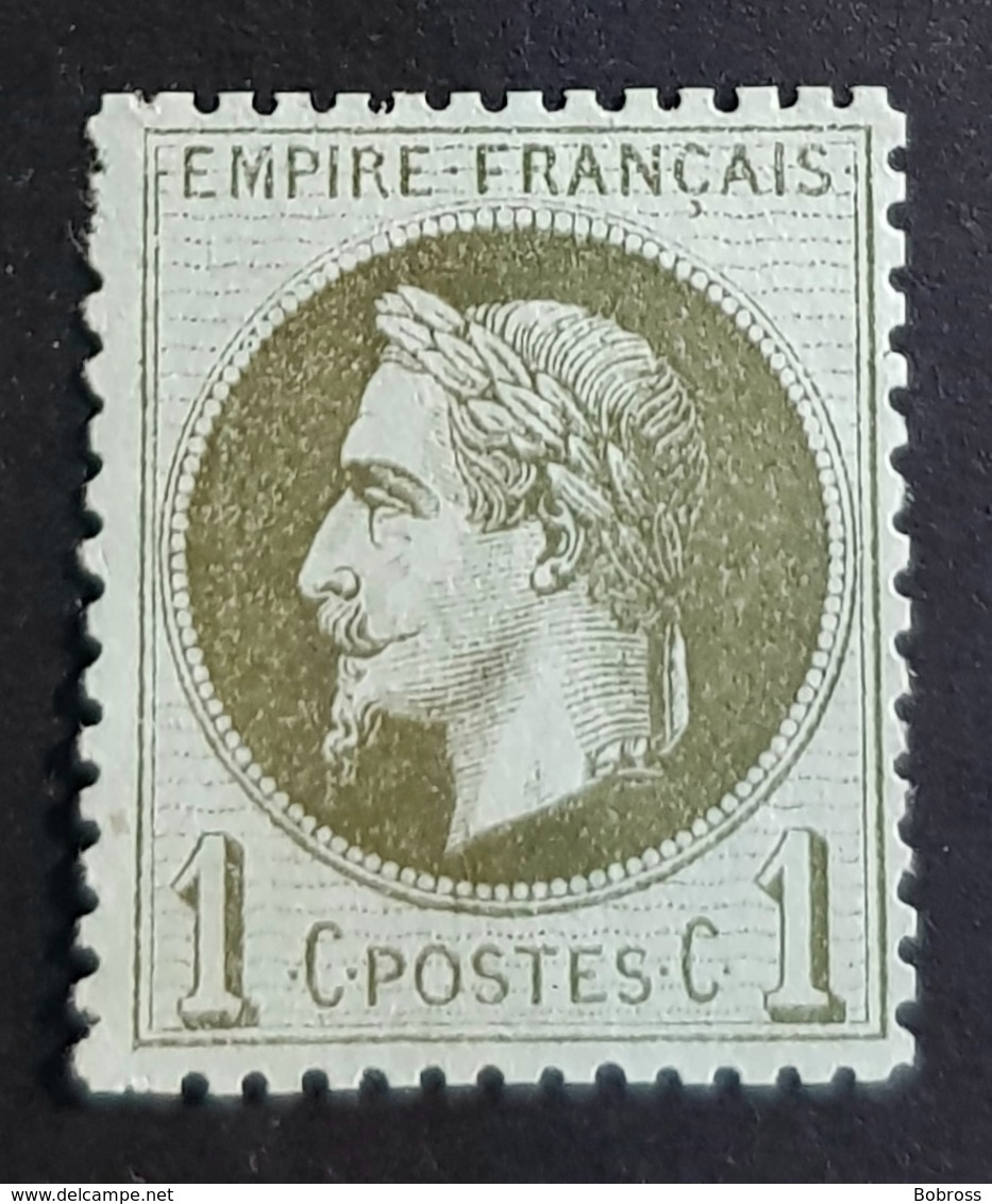 1863-1870, Emperor Napoléon Lll, 1c, Empire Français, France - 1863-1870 Napoléon III Lauré