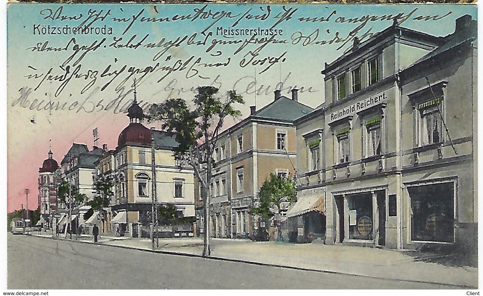 DEUTSCHLAND - SEHR SELTEN - Kötzschenbroda - Meissnerstrasse - 1911 - Radebeul