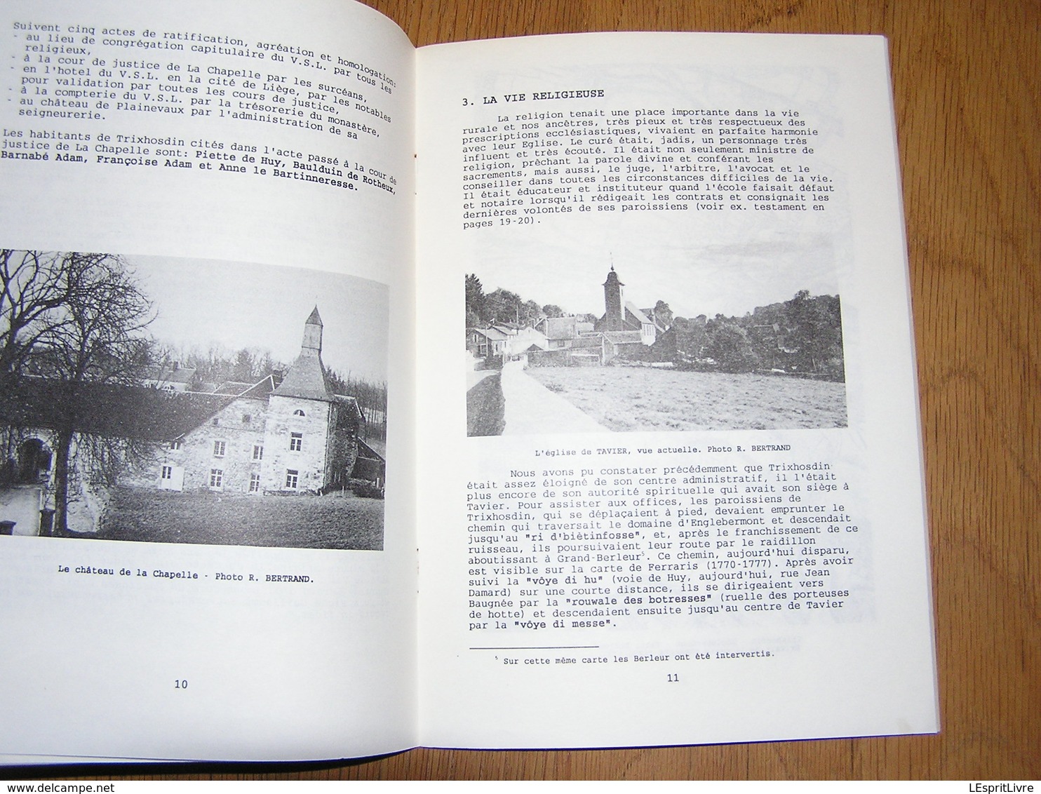 ASPECTS DE LA VIE à TRIXHOSDIN Mémoire de Neupré N° 1 1994 Régionalisme Vie religieuse Hosden Dûché de Limbourg Tavier