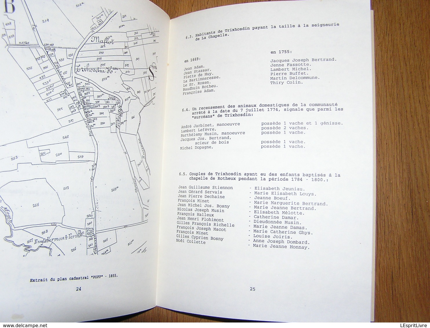 ASPECTS DE LA VIE à TRIXHOSDIN Mémoire de Neupré N° 1 1994 Régionalisme Vie religieuse Hosden Dûché de Limbourg Tavier