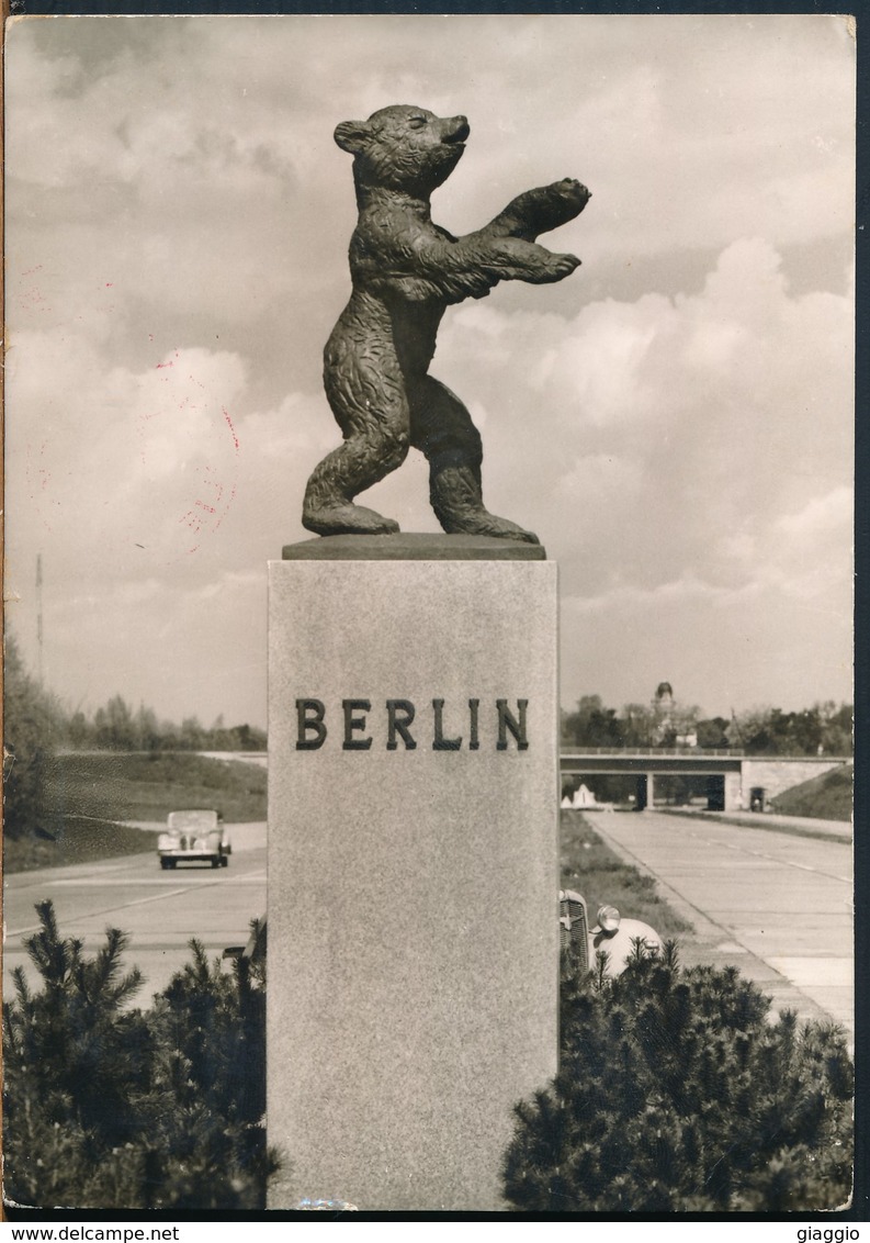 °°° 17407 - GERMANY - AUTOBAHN , EINFAHRT NACH BERLIN - 1966 With Stamps CHECKPOINT CHARLIE °°° - Kreuzberg