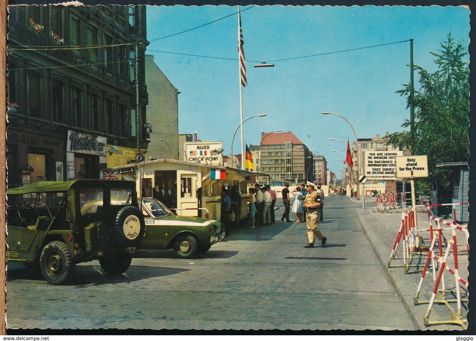 °°° 17408 - GERMANY - BERLIN - CHECKPOINT CHARLIE - 1966 With Stamps °°° - Kreuzberg