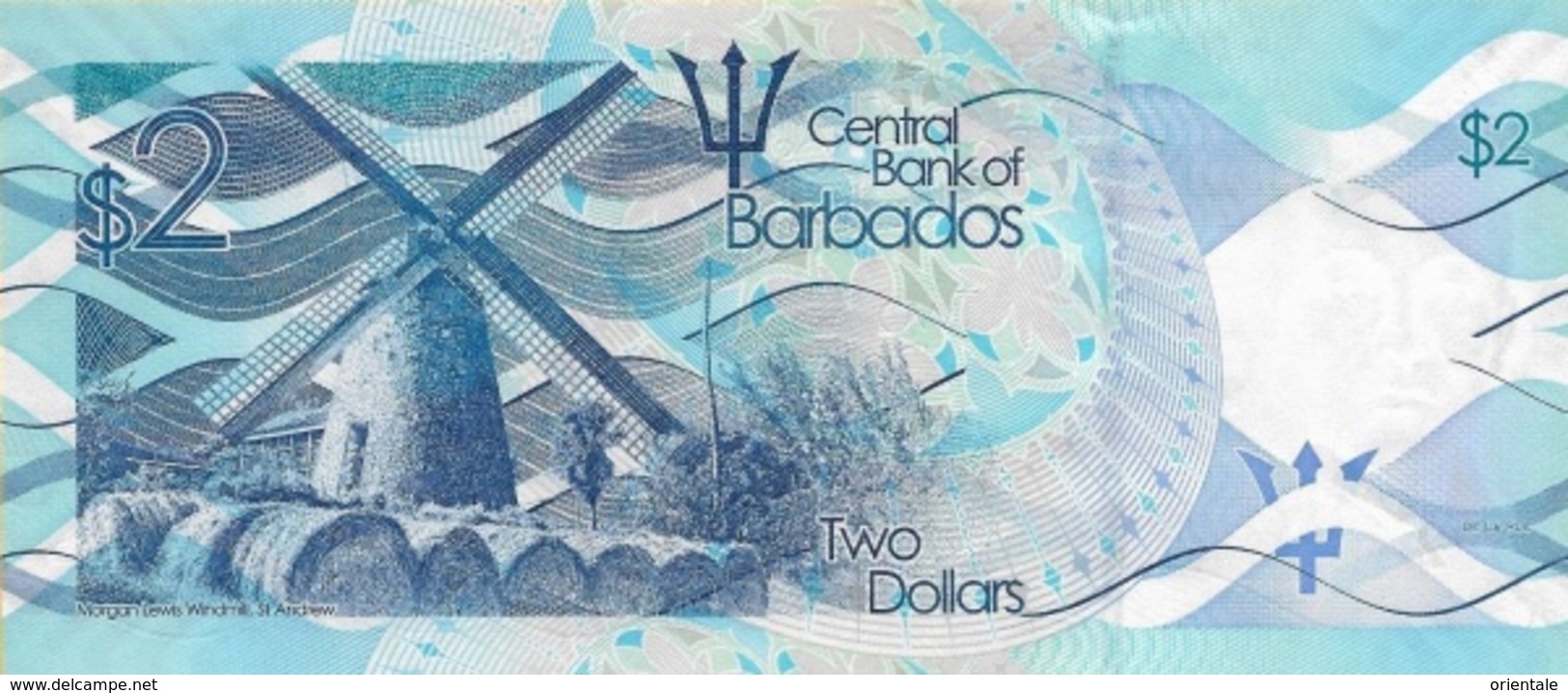 BARBADOS P. 73b 2 D 2016 UNC - Barbados