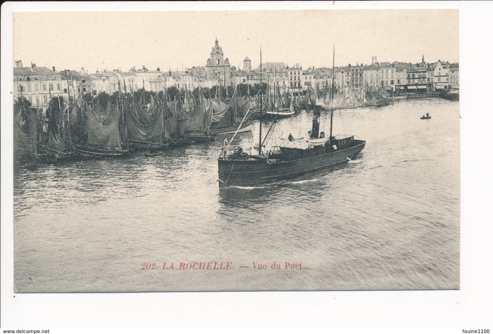 Carte De La Rochelle  Vue Du Port ( Bateau ) - La Rochelle