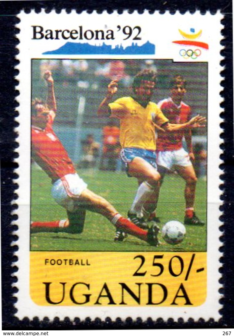 OUGANDA    N° 744 * *    JO 1992   Football  Soccer Fussball - Neufs