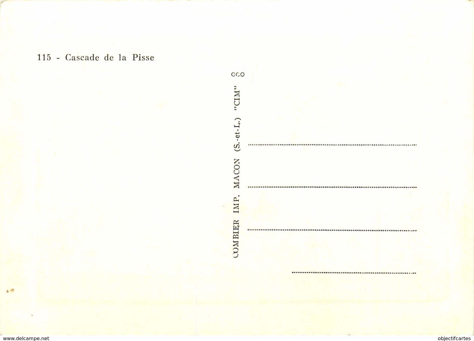 ISERE CASCADE DE LA PISSE MIZOEN  (scan Recto-verso) KEVREN0399 - Altri & Non Classificati