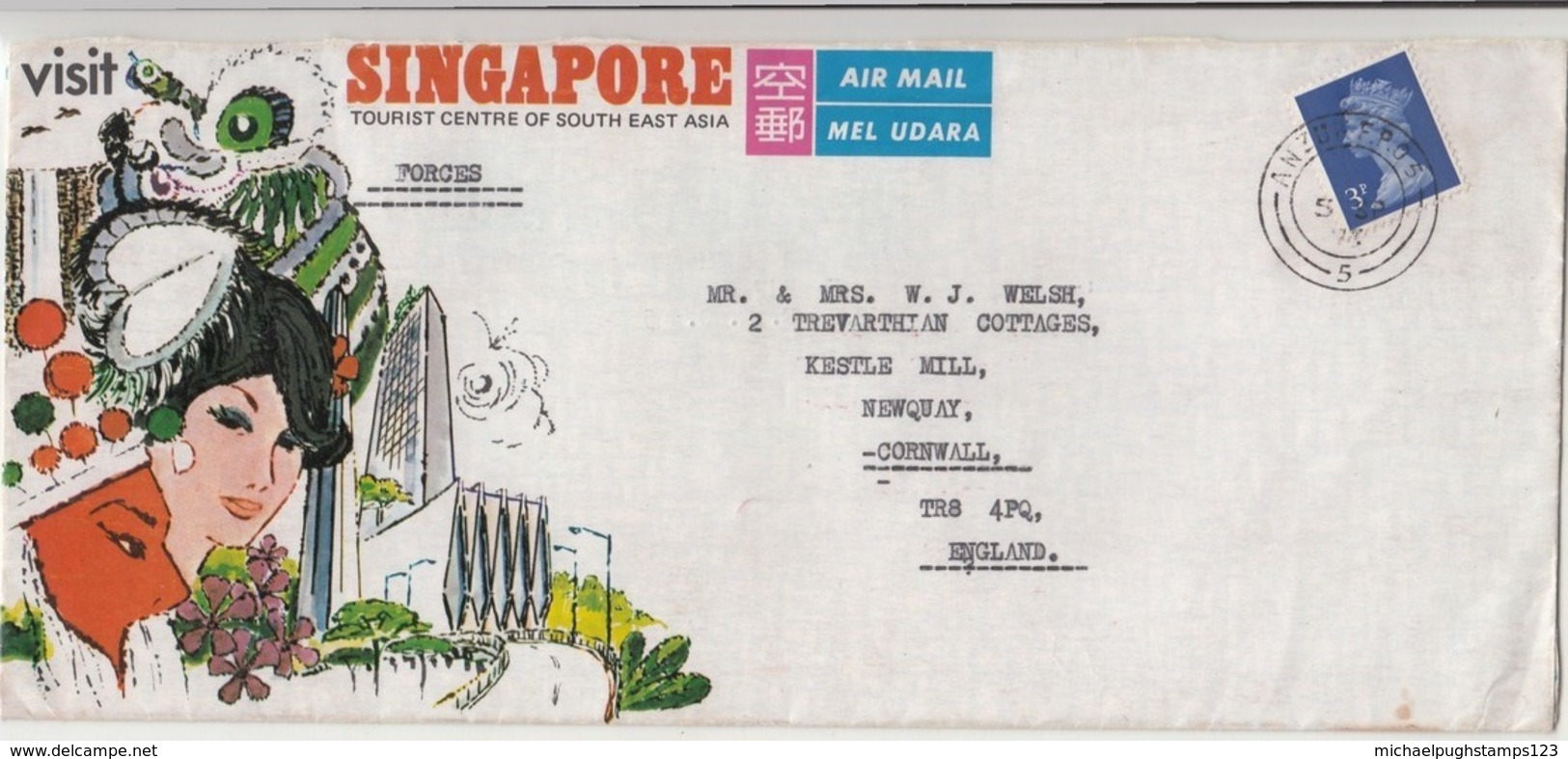 Singapore / Airmail / Military Mail / Machins - Singapore (1959-...)