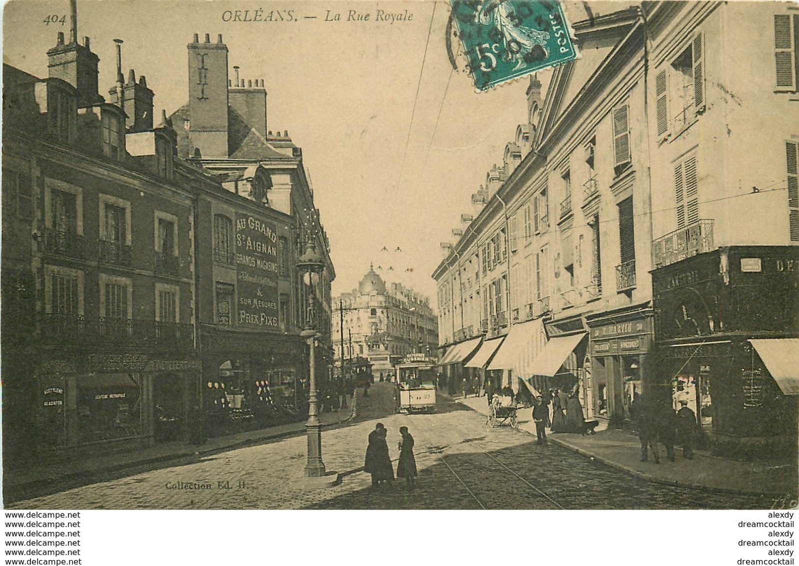 WW Promo 2 Cpa 45 ORLEANS. Rue Royale Et Fête Jeanne D'Arc En Carte Double Panoramique 1902 - Orleans