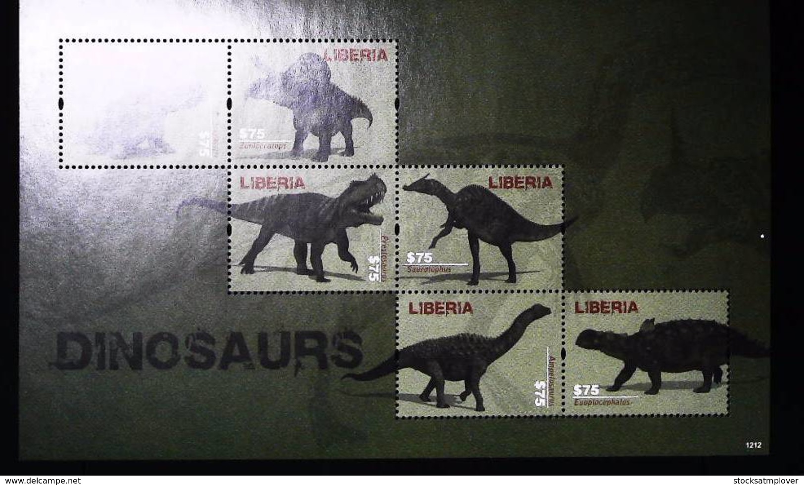 Liberia 2012   Dinosaurs  SCOTT No. 2812 - Liberia
