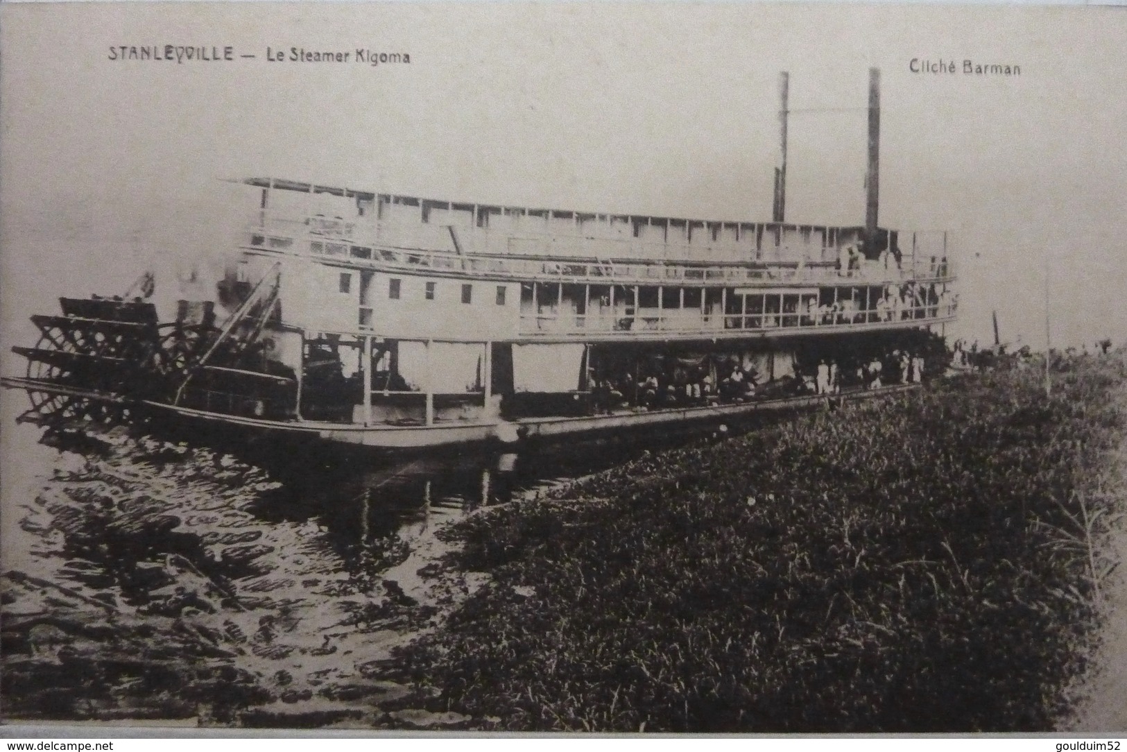 Stanleyville : Le Steamer Kigoma - Belgisch-Kongo