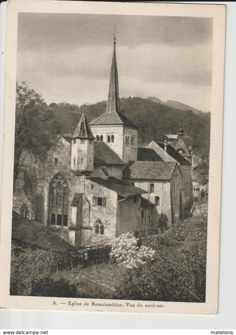 SUISSE VD VAUD EGLISE DE ROMAINMOTIER VUE DU NORD EST - Romainmôtier-Envy