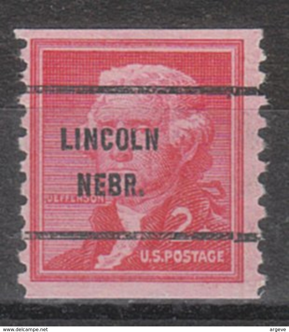 USA Precancel Vorausentwertung Preo, Bureau Nebraska, Lincoln 1055-61 - Vorausentwertungen