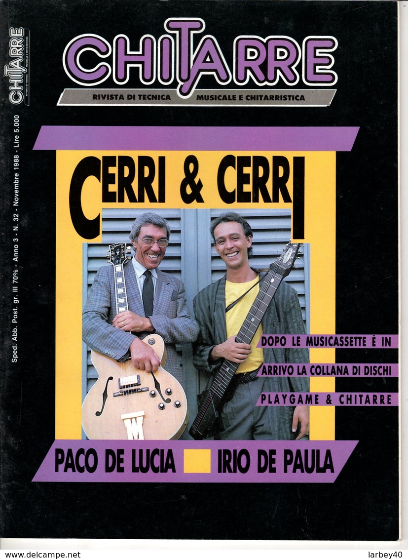 Revue De Musique -  Chitarre N° 32 - Cerri & Cerri Paco De Lucia Ect - Musique