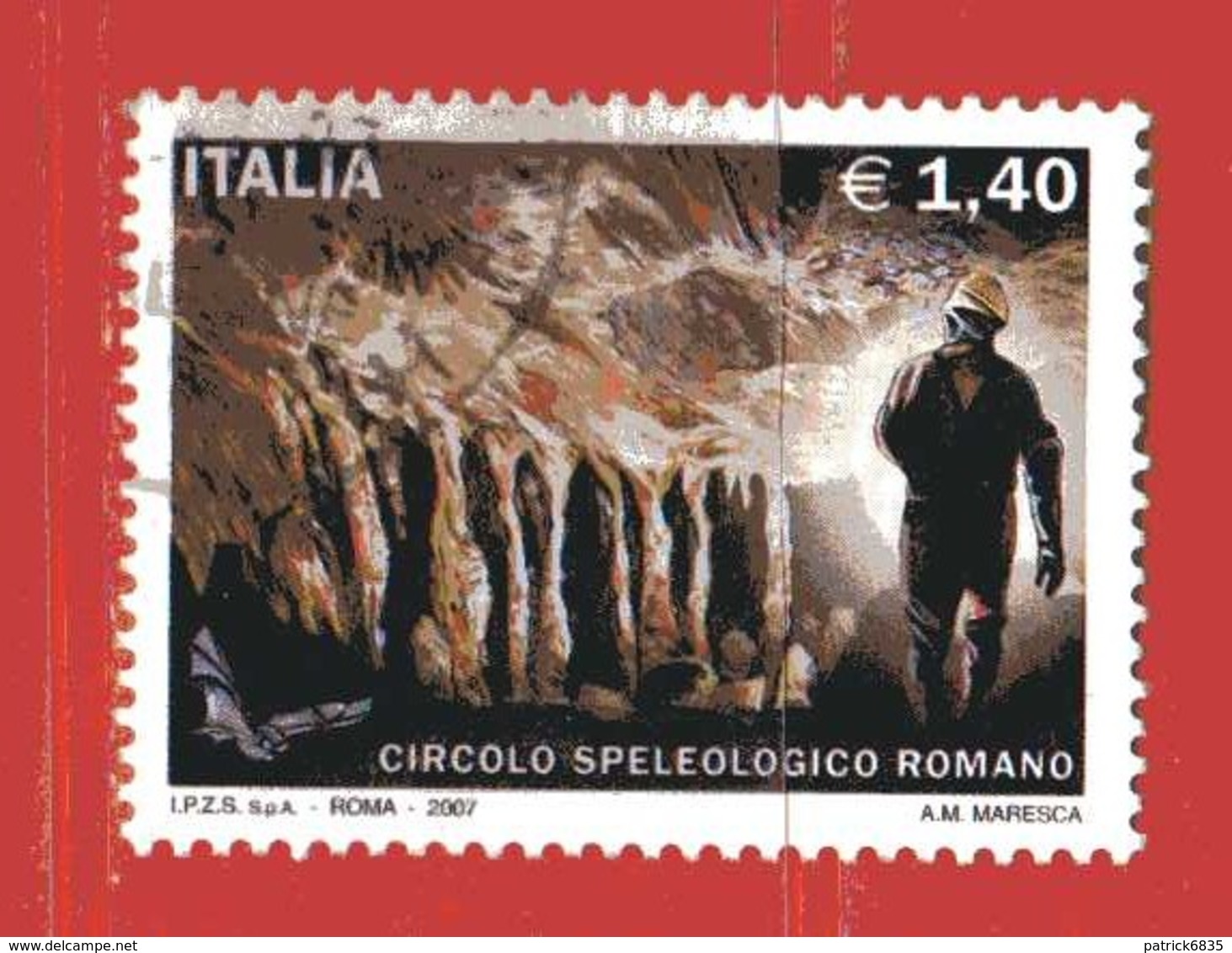 Italia ° - Anno 2007 - CIRCOLO SPELEOLOGICO ROMANO,  Unif. 3032. CON GOMMA, LUSSO. - 2001-10: Usati