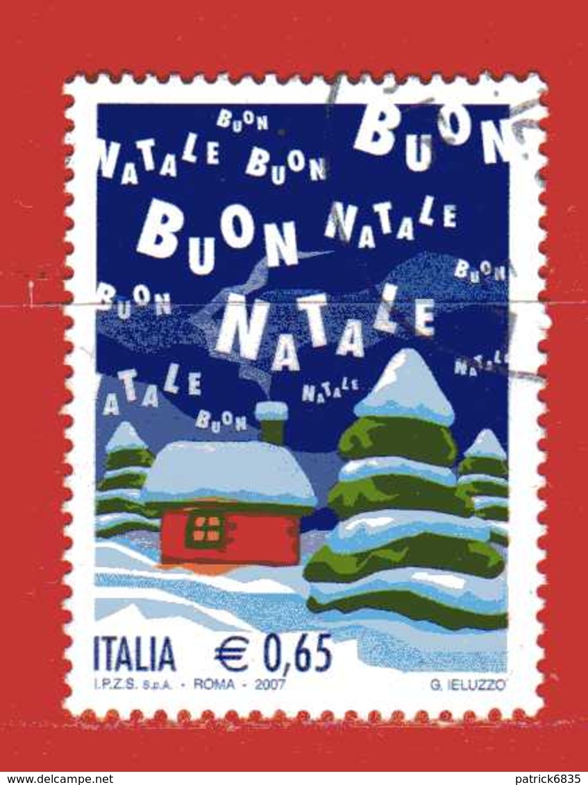 Italia ° - Anno 2007 -  NATALE ,  Unif. 3051. CON GOMMA, LUSSO. - 2001-10: Usati