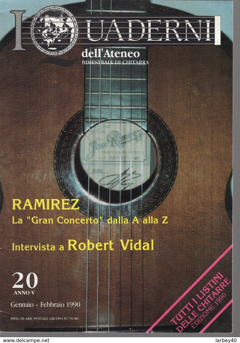 Revue De Musique -  L Quaderni Dell Ateneo Di  Chitarra - N° 20 Ramirez Robert Vidal - Music