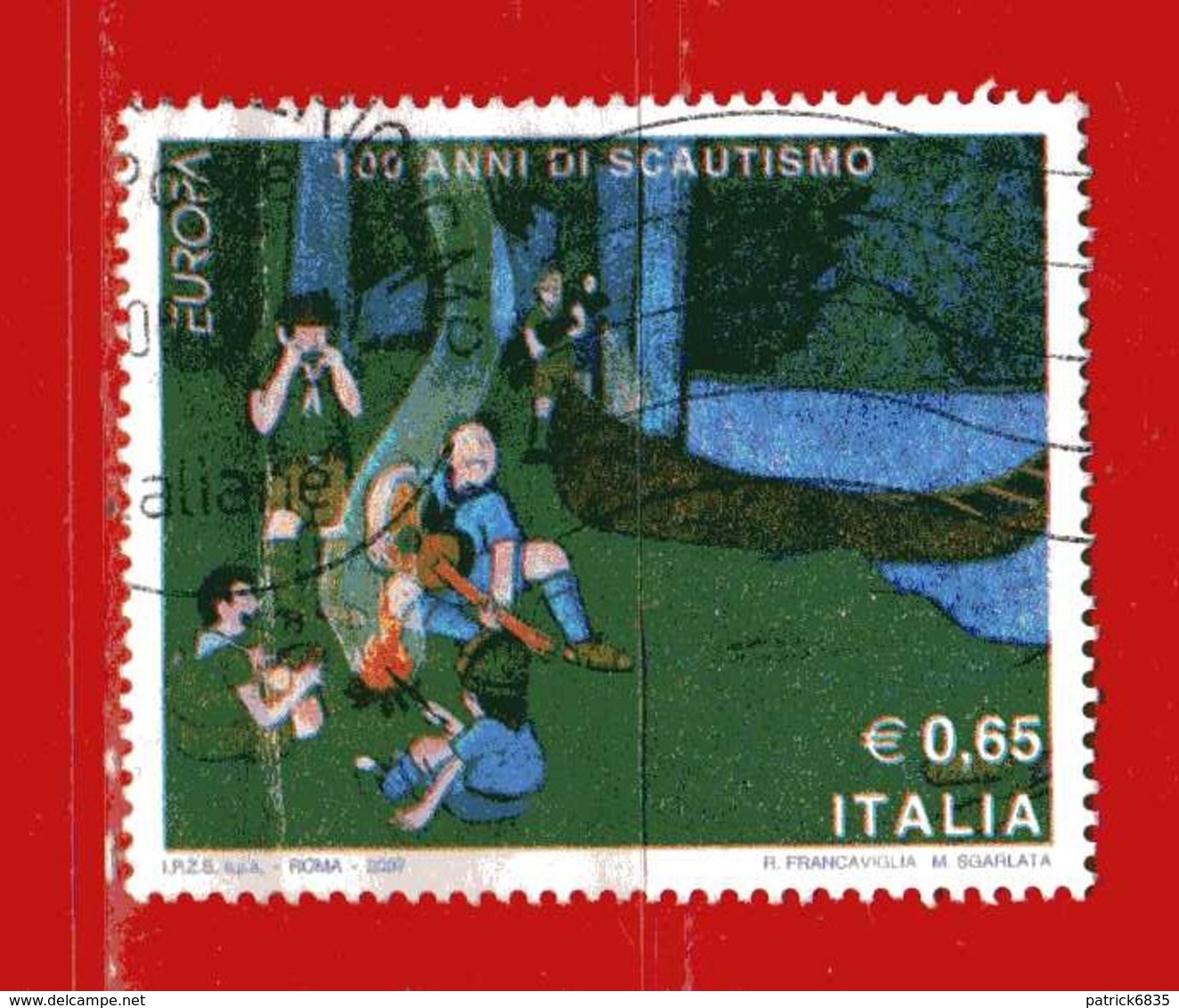 Italia ° - Anno 2007 - EUROPA, SCOUTISMO,  Unif. 3015. - 2001-10: Usati