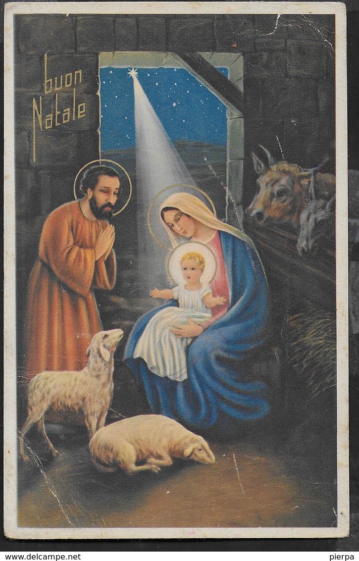 BUON NATALE - LA NATIVITA' -EDIZ. CECAMI -  VIAGGIATA 1953 - Altri & Non Classificati