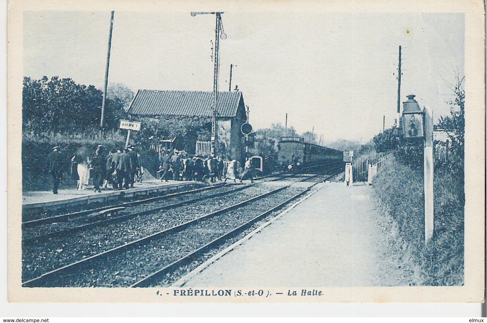 FREPILLON. CP La Gare La Halte - Autres & Non Classés