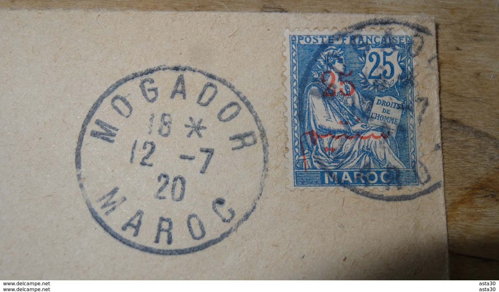 MAROC MOGADOR : Enveloppe 1920 Pour Marseille - Lettres & Documents