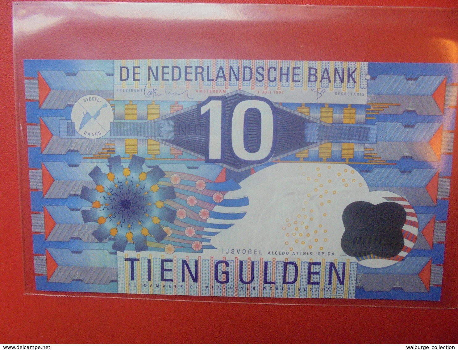 PAYS-BAS 10 GULDEN 1997 PEU CIRCULER/NEUF (F.1) - 10 Florín Holandés (gulden)