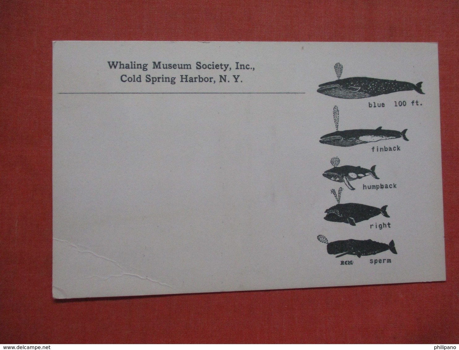 Whaling Museum Society Cold Spring Harbor    Ref 3844 - Other & Unclassified