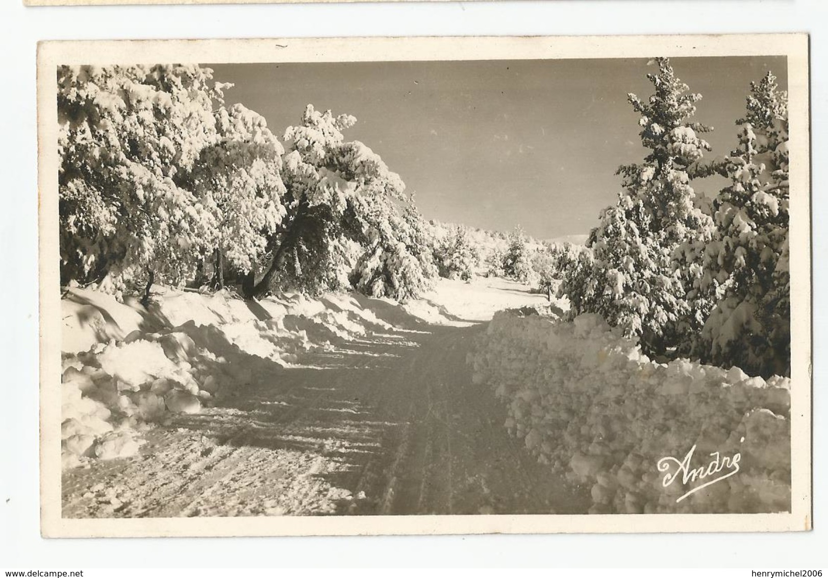 04 St étienne Les Orgues Lure Panorama Route Neige Ed Chambarel Tabac - Other & Unclassified