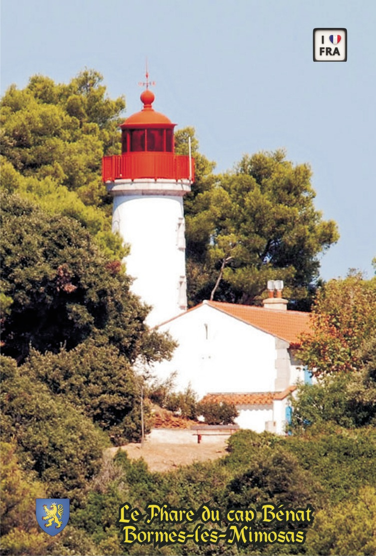 Set 6 Cartes Postales, Phares, Lighthouses Of Europe, France, Bormes-les-Mimosas, Le Phare Du Cap Bénat - Fari