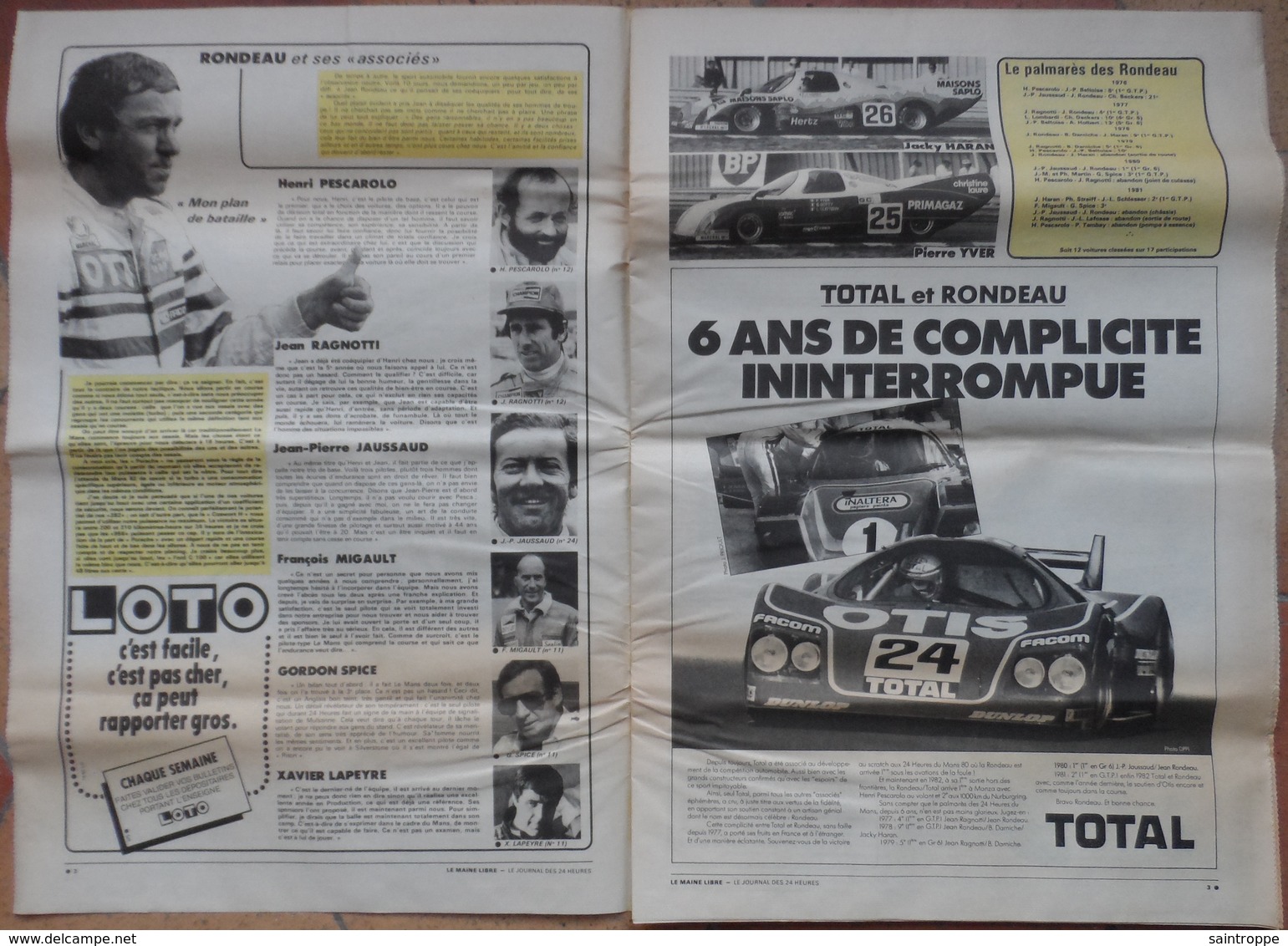 24 H Du Mans 1982. Quel 50° Anniversaire Pour Rondeau. - 1950 à Nos Jours