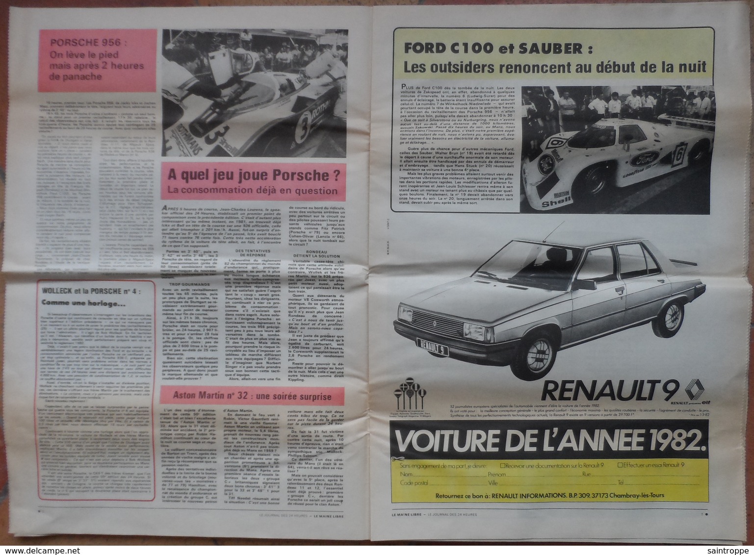24 H Du Mans 1982. Porsche En Force... - 1950 à Nos Jours