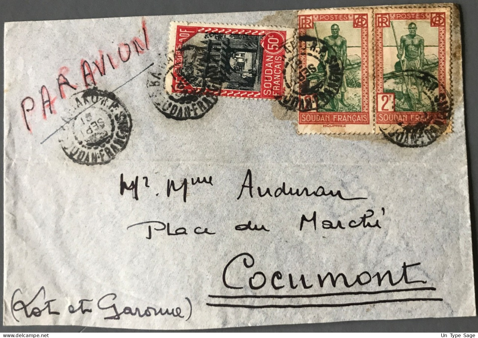 Soudan Français, Lettre De Bamako - (B1998) - Storia Postale