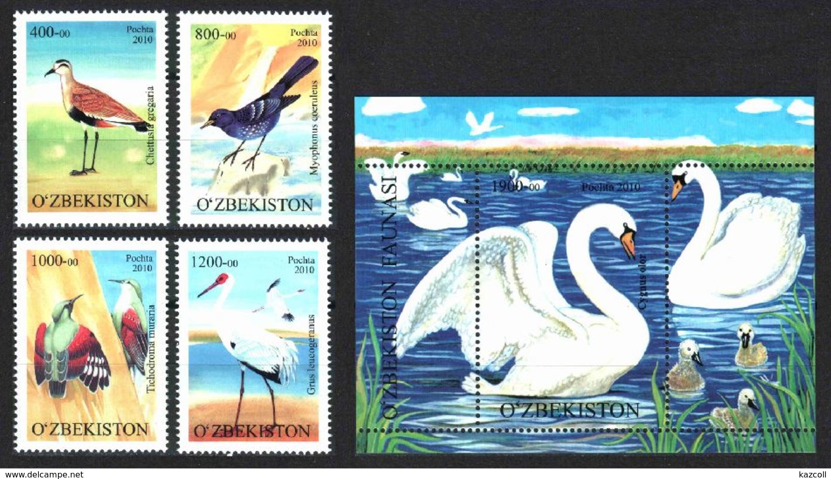 Uzbekistan 2010. Birds Of Uzbekistan.  MNH - Uzbekistán