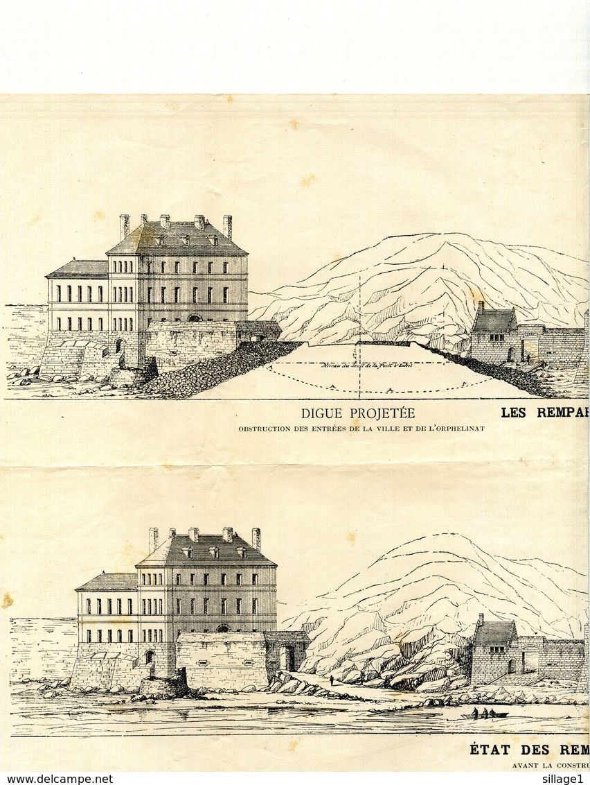 Ed. Corroyer - Les Remparts En 1884 - Etat Des Remparts En 1879 Avant La Construction De La Digue - Architecture