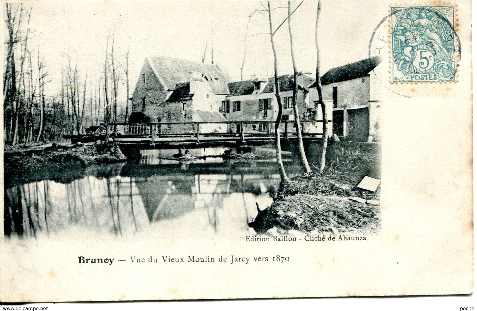 N°1865 T -cpa Brunoy -vue Du Vieux Moulin De Jarcy - - Molinos De Agua